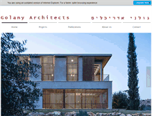 Tablet Screenshot of golanyarchitects.com